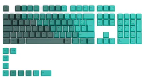 Glorious vyměnitelné klávesy GPBT ES Rain Forest / 115 ks / ES layout / Cherry MX(+) 