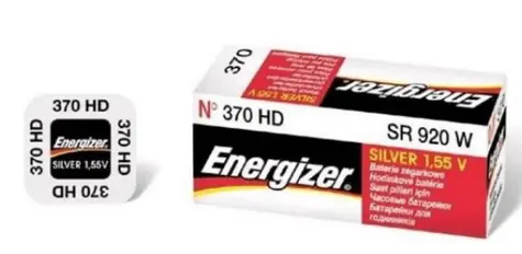Energizer EH016 Hodinková baterie 371/370 / 1ks 