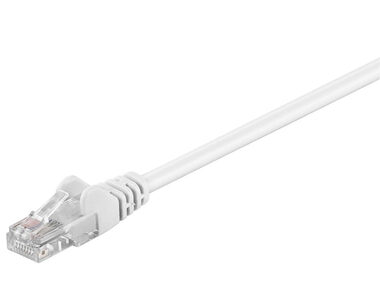 MicroConnect CAT5e U/UTP 1m CCA bílá / PVC / AWG 26/7