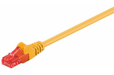 MicroConnect CAT6 U/UTP 0.25m žlutá / PVC