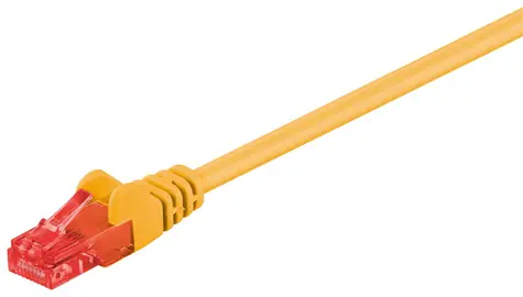 MicroConnect CAT6 U/UTP 0.5m CCA žlutá / PVC