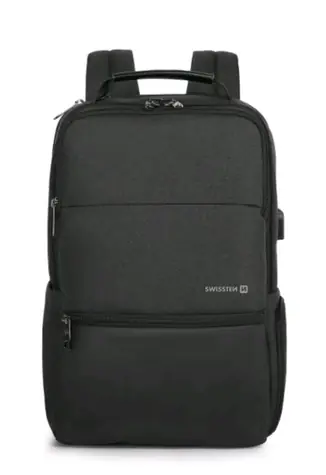 SWISSTEN GUIDE 15.6" černá / Batoh pro notebook 15.6" / 19 L / USB výstup