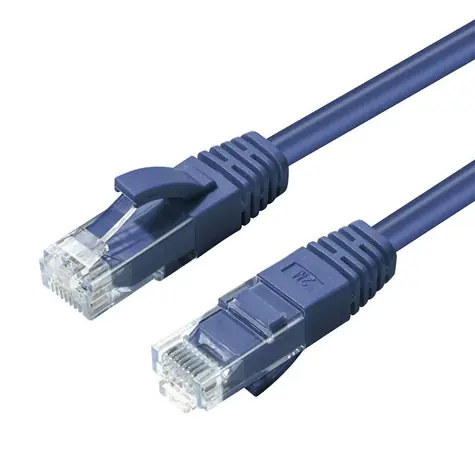 MicroConnect CAT6 U/UTP 0.5m modrá / LSZH