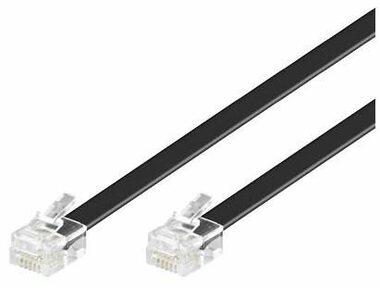 MicroConnect Modulární kabel RJ12 2m černá 