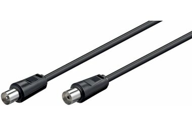 MicroConnect koaxiální kabel M-F 75 Ohm 1.5m černá 