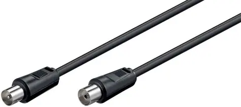 MicroConnect koaxiální kabel M-F 75 Ohm 1.5m černá 