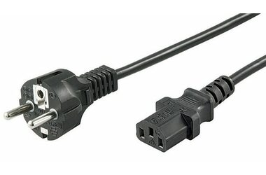 MicroConnect Síťový napájecí kabel Schuko - C13 0.5m černá