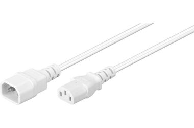 MicroConnect Power Cord C14 - C13 1m bílá