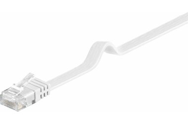 MicroConnect CAT6 U/UTP FLAT 3m bílá / PVC