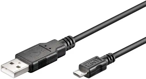 MicroConnect kabel USB2.0 A (M) - microUSB B (M) 3m černá / 480Mbit/s