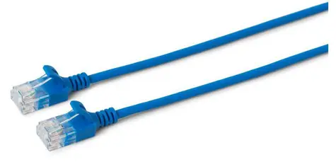 MicroConnect CAT6a U/UTP SLIM 2m modrá / LSZH