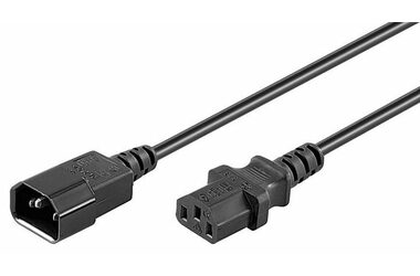 MicroConnect Prodlužovací kabel C14 - C13 1.8m černá