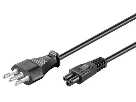 MicroConnect Power Cord DK Typ-K - C5 1.8m černá / dánská koncovka