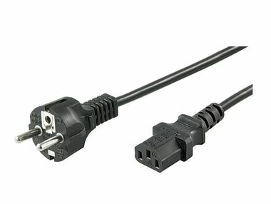 MicroConnect Síťový napájecí kabel Schuko - C13 3m černá