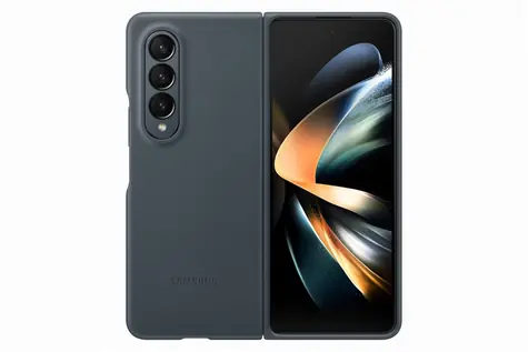 SAMSUNG Leather Cover kožený kryt pro Samsung Galaxy Z Fold4 šedá