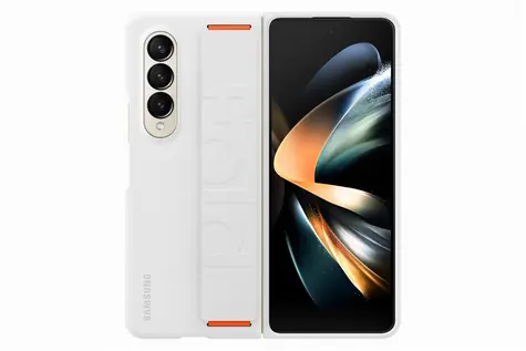 SAMSUNG Silicone Strap Cover zadní kryt pro Samsung Galaxy Z Fold4 bílá