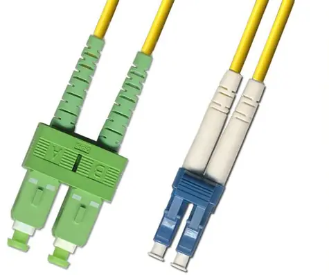 MicroConnect Optical Fibre Cable SC/LC Singlemode duplex OS2 2m žlutá