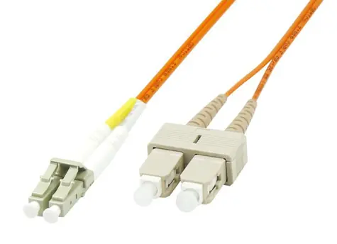 MicroConnect Optical Fibre Cable LC/SC Multimode duplex OM1 1m oranžová