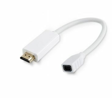 MicroConnect Adaptér HDMI (M) - miniDP (F) 0.1m bílá