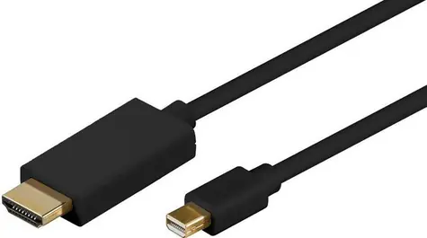 MicroConnect kabel Mini DisplayPort 1.2 (M) - HDMI (M) 1m černá 