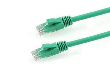 MicroConnect CAT6 U/UTP 10m Snagless zelená / PVC 
