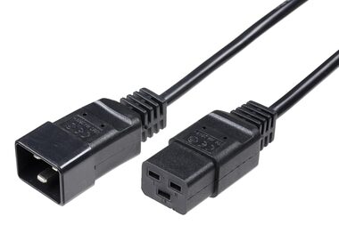 MicroConnect Prodlužovací kabel C19 - C20 3m černá