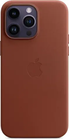 Apple kožený kryt s MagSafe pro iPhone 14 Pro Max cihlově hnědá