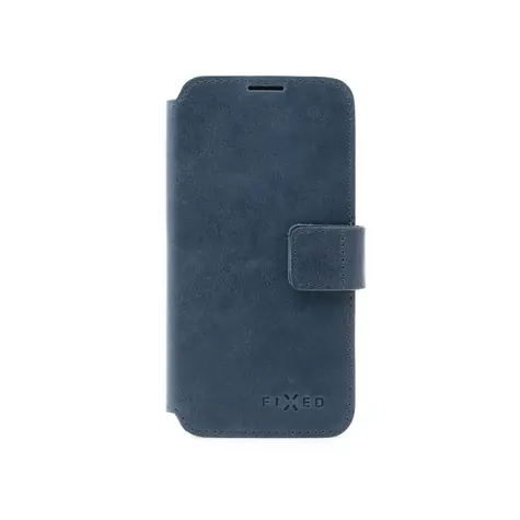 FIXED ProFit Kožené pouzdro typu kniha pro Apple iPhone 14 Pro Max modrá