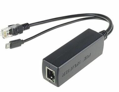 MicroConnect PoE Splitter černá / 5V / 2.4A