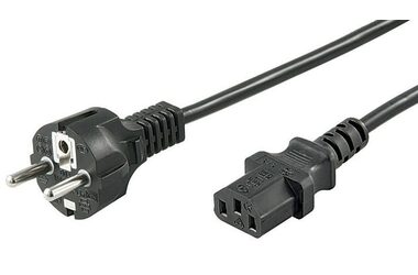 MicroConnect Síťový napájecí kabel Schuko - C13 10m černá