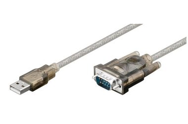 MicroConnect kabel USB2.0 A (M) - DB9 Sériový (M) 1,5m čirá