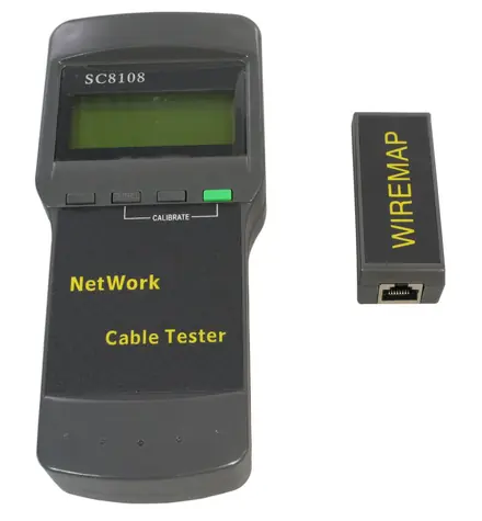 MicroConnect Kabelový tester s LCD šedá