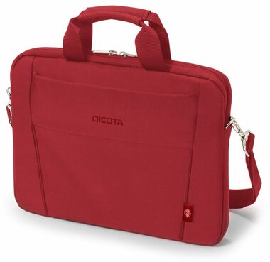 DICOTA Slim Eco BASE 13-14.1" červená / brašna na notebook / Polyester+recyklovaný plast