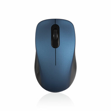 MODECOM MC-WM10S černo-modrá / bezdrátová optická myš / 1600DPI / USB nano 2 / 3 tlačítka 