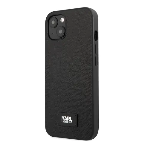 Karl Lagerfeld Saffiano Plaque Kryt pro Apple iPhone 13 mini černá