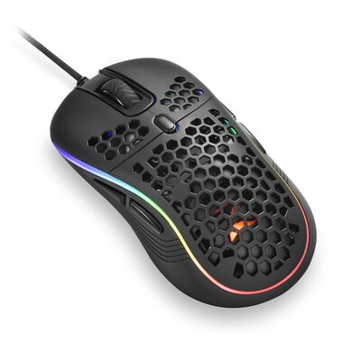 Sharkoon Light2 S černá / herní myš / optická / 6200 dpi / 1.8m kabel / LED kontrolka provozu / 8 tlačítek