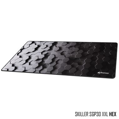 Sharkoon SKILLER SGP30 HEX černá / podložka pod myš / XXL velká / nekluzká 