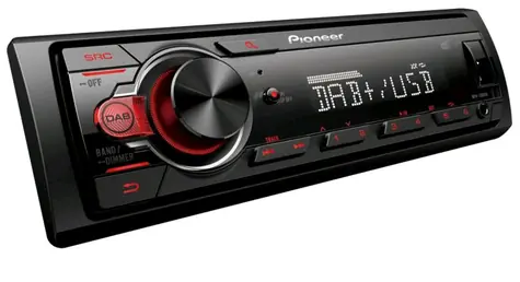 Pioneer MVH-130DABAN (s DAB anténou) / Autorádio / 1DIN / DAB/DAB+ / USB / AUX-IN