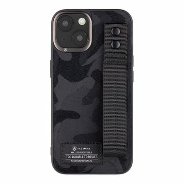Tactical Camo Troop Drag Strap Kryt pro Apple iPhone 13 černá
