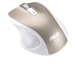 ASUS MW202 bílo-zlatá / bezdrátová optická myš / 4000dpi / RF 2.4GHz