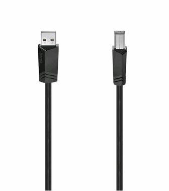 Hama 200603 propojovací kabel USB 2.0 A samec na USB-B samec 3m černá