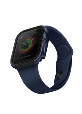 Uniq Valencia pouzdro pro Apple Watch 44mm - ATLANTIC (modrá)