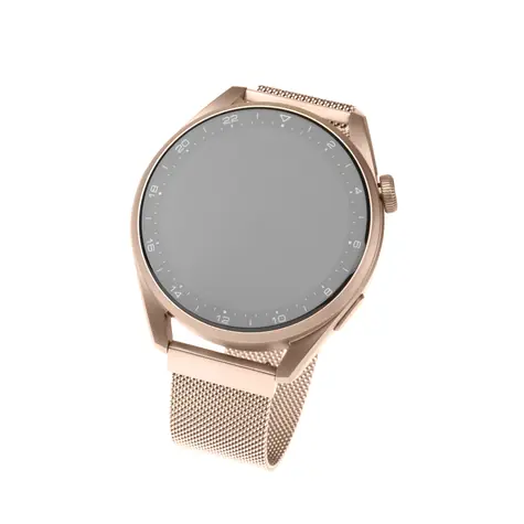 FIXED Mesh Strap Síťovaný nerezový řemínek s Quick Release a šířkou 18mm pro smartwatch růžovo-zlatá
