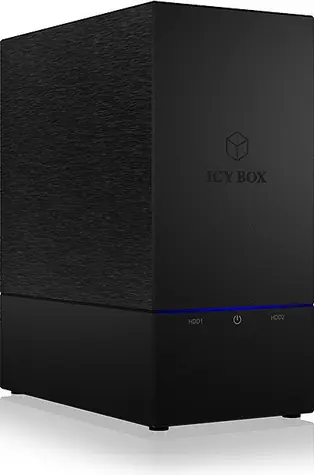 Icy Box IB-RD3621U3 černá / Externí box pro 2x 3.5" HDD / SATA I/II/III / USB 3.0 / Hot-Swap