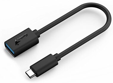 GENIUS ACC-C2AC redukce z USB-C M na USB-A F 21cm černá