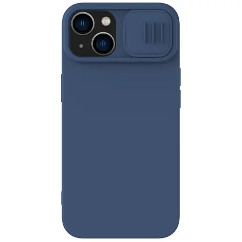 Nillkin CamShield Silky Magnetic Silikonový Kryt pro Apple iPhone 14 Plus modrá