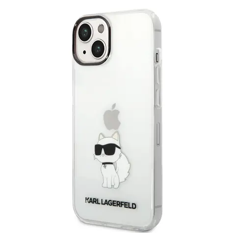 Karl Lagerfeld IML Choupette NFT Zadní Kryt pro Apple iPhone 14 Plus transparentní