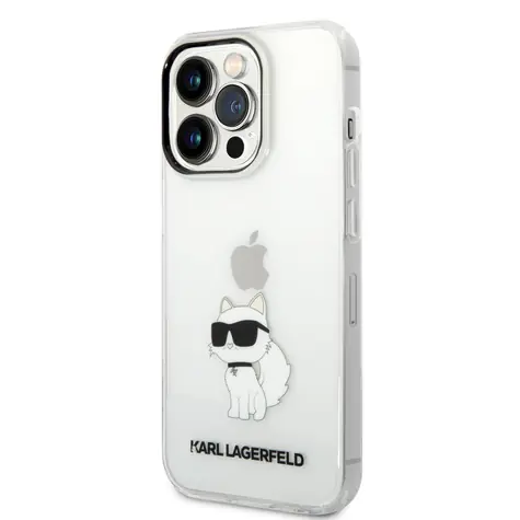 Karl Lagerfeld IML Choupette NFT Zadní Kryt pro Apple iPhone 14 Pro Max transparentní