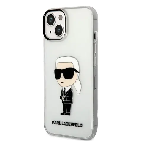 Karl Lagerfeld IML Ikonik NFT Zadní Kryt pro Apple iPhone 14 Plus transparentní