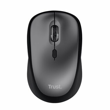 Trust YVI+ wireless mouse eco černá / bezdrátová optická myš / 1600 DPI / 4 tlačítka 